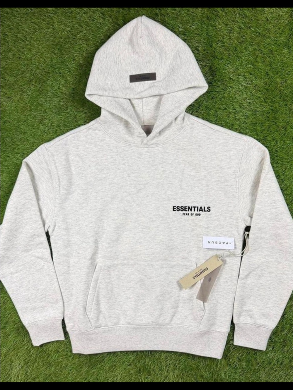 New Fear of God Essentials Light Gray Pullover Hoodie